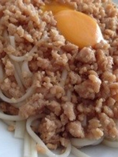 鶏そぼろ冷や麦-レシピのメイン写真