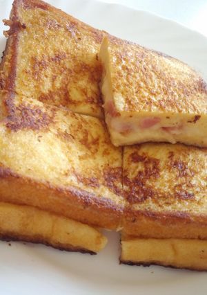 チーズ＆ベーコンサンドのフレンチトースト-レシピのメイン写真