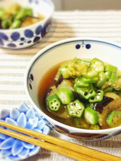 茄子のオクラあん煮浸し-レシピのメイン写真