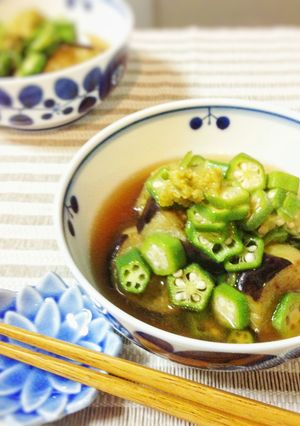 茄子のオクラあん煮浸し-レシピのメイン写真