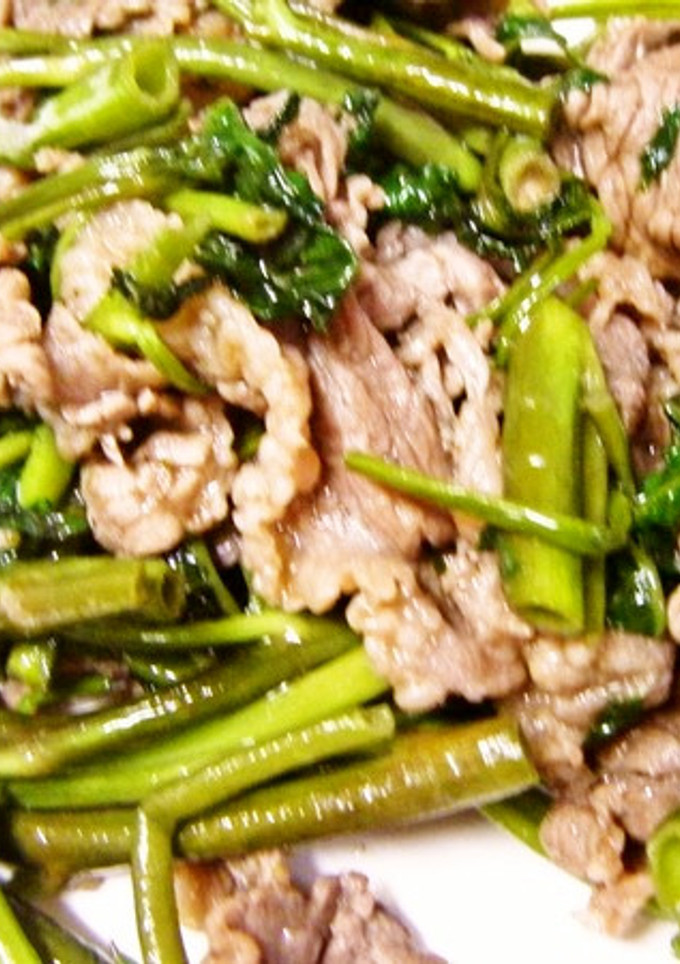 筒菜と牛肉のオイスター炒め-レシピのメイン写真