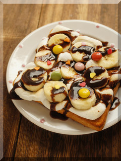 *おやつにも♥チョコバナナ・トースト♪-レシピのメイン写真