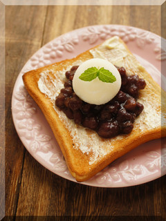 * あんバター&雪見大福トースト♪-レシピのメイン写真