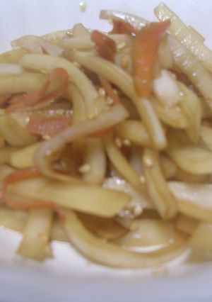 立派な食材ですv(＾＾)野菜の皮できんぴら-レシピのメイン写真