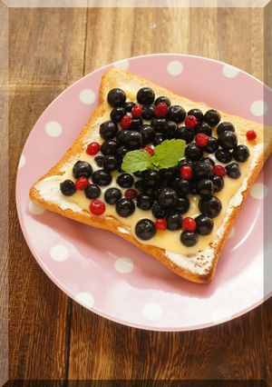 *Bベリーのチーズ・カスタードトースト♪-レシピのメイン写真