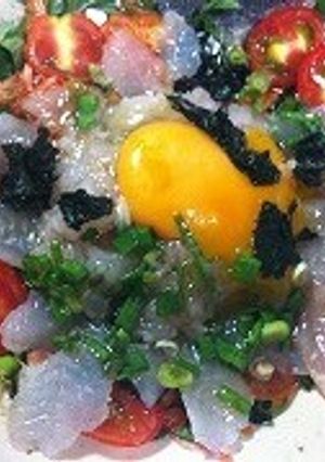 白身魚のユッケ風-レシピのメイン写真