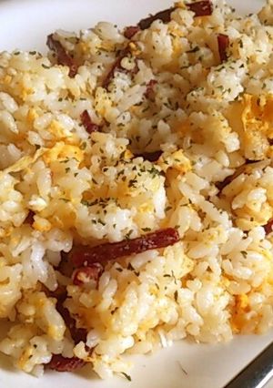ビーフジャーキーで炒飯♪-レシピのメイン写真