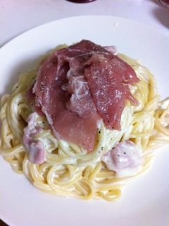 クリームチーズと生ハムのパスタ-レシピのメイン写真