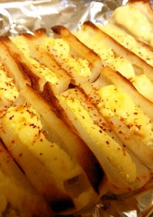 □簡単□おつまみに♪ちくわのマヨのせ♪-レシピのメイン写真