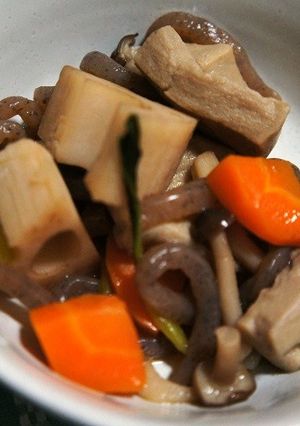 高野豆腐とこんにゃくの煮物-レシピのメイン写真