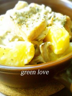 米粉と牛乳で♪秋鮭ときのこのクリーム煮☆-レシピのメイン写真