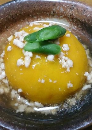 かぼちゃの煮物～鶏そぼろあんかけ～-レシピのメイン写真