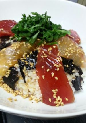 マグロと鯛のづけ丼-レシピのメイン写真