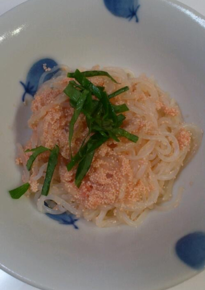 簡単！ しらたきで明太子パスタ風-レシピのメイン写真