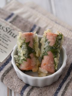 魚肉ソーセージの紫蘇巻き揚げ-レシピのメイン写真