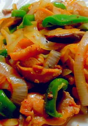鶏肉のピリ辛七味唐辛子炒め-レシピのメイン写真