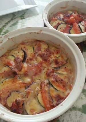 夏野菜のミルフィーユ　オーブン焼き-レシピのメイン写真