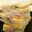 レンジでノンオイル 簡単豆腐入り卵焼き