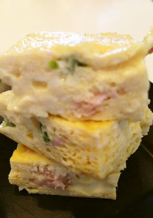 レンジでノンオイル　簡単豆腐入り卵焼き-レシピのメイン写真