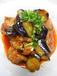 鶏もも肉と茄子のピリ辛炒め-レシピのメイン写真