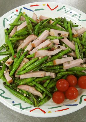 金針菜とロースハムの簡単旨い炒め物♪-レシピのメイン写真