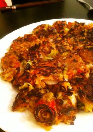 キャベツ　紅生姜大量消費☆お好み焼き風-レシピのメイン写真