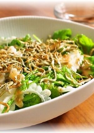 金胡麻白ゴーヤとルッコラのごまゴマサラダ-レシピのメイン写真