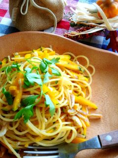 かぼちゃとベーコンの和風パスタ❀-レシピのメイン写真