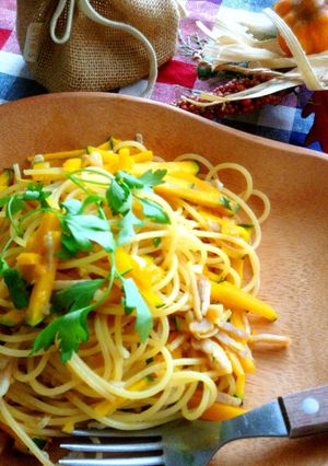 かぼちゃとベーコンの和風パスタ❀-レシピのメイン写真