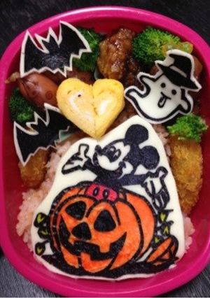 キャラ弁＊ハロウィンミッキー-レシピのメイン写真