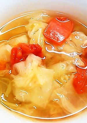 【簡単】キャベツとトマトの食べるスープ-レシピのメイン写真