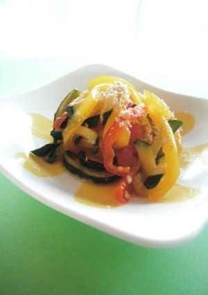 夏野菜の胡麻金平-レシピのメイン写真