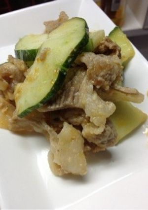瓜豚肉のぴり辛塩麹味噌炒め-レシピのメイン写真