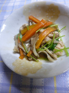 2人分・きのことささみの煮物-レシピのメイン写真
