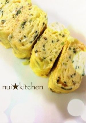 お弁当にぴったり！ねぎ卵焼き！-レシピのメイン写真