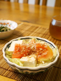 *簡単*豆腐とミニトマトのサラダ*-レシピのメイン写真