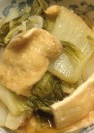 圧力鍋・白菜とお揚げさんの煮物-レシピのメイン写真