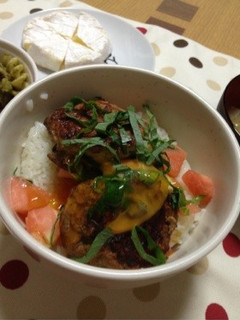 【1人ご飯】ふわふわつくね丼-レシピのメイン写真