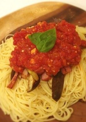 トマトソーススパゲティ-レシピのメイン写真