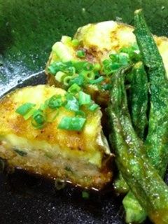 相性バッチリ^_^なすのはさみ揚げ〜。-レシピのメイン写真