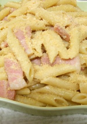 ペンネとベーコンのクリームソース-レシピのメイン写真