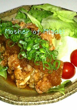 鶏もも唐揚げの和風ダブルおろしがけ-レシピのメイン写真