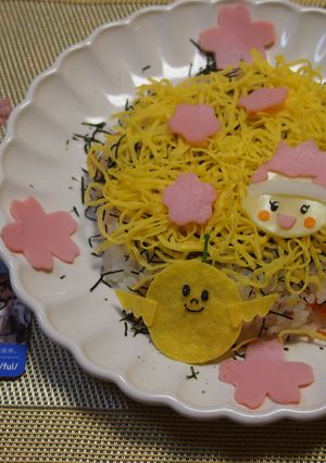 八重たんとキビタンのデコちらし寿司-レシピのメイン写真