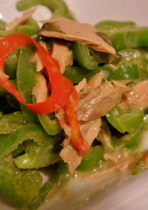 超簡単！タイグリーンカレー味ピーマン炒め-レシピのメイン写真
