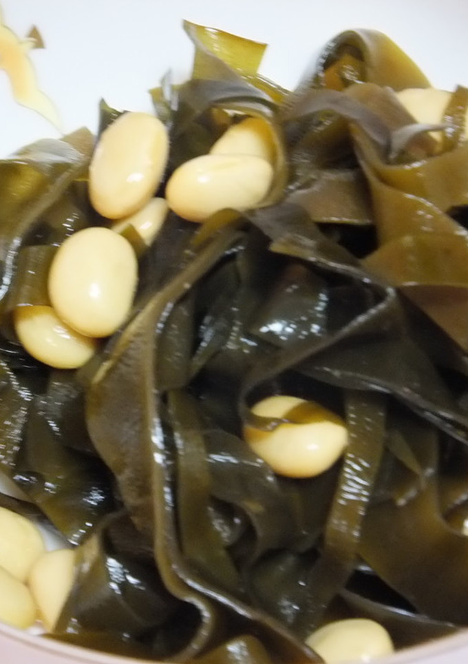 昆布と大豆の煮もの・めんつゆ使用-レシピのメイン写真