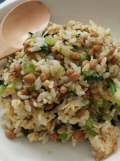 納豆セロリチャーハン-レシピのメイン写真