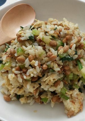 納豆セロリチャーハン-レシピのメイン写真