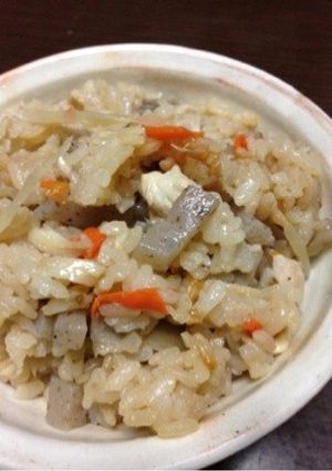 ⭐鶏もも貝柱入り 炊き込みかやくご飯⭐-レシピのメイン写真