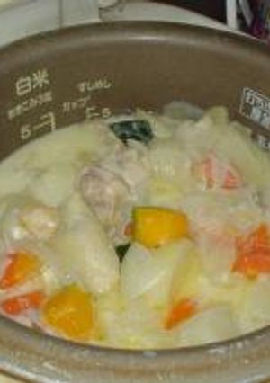 炊飯器でシチュー-レシピのメイン写真