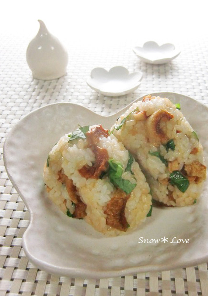 バター風味☆焦がしちくわと大葉のおにぎり-レシピのメイン写真